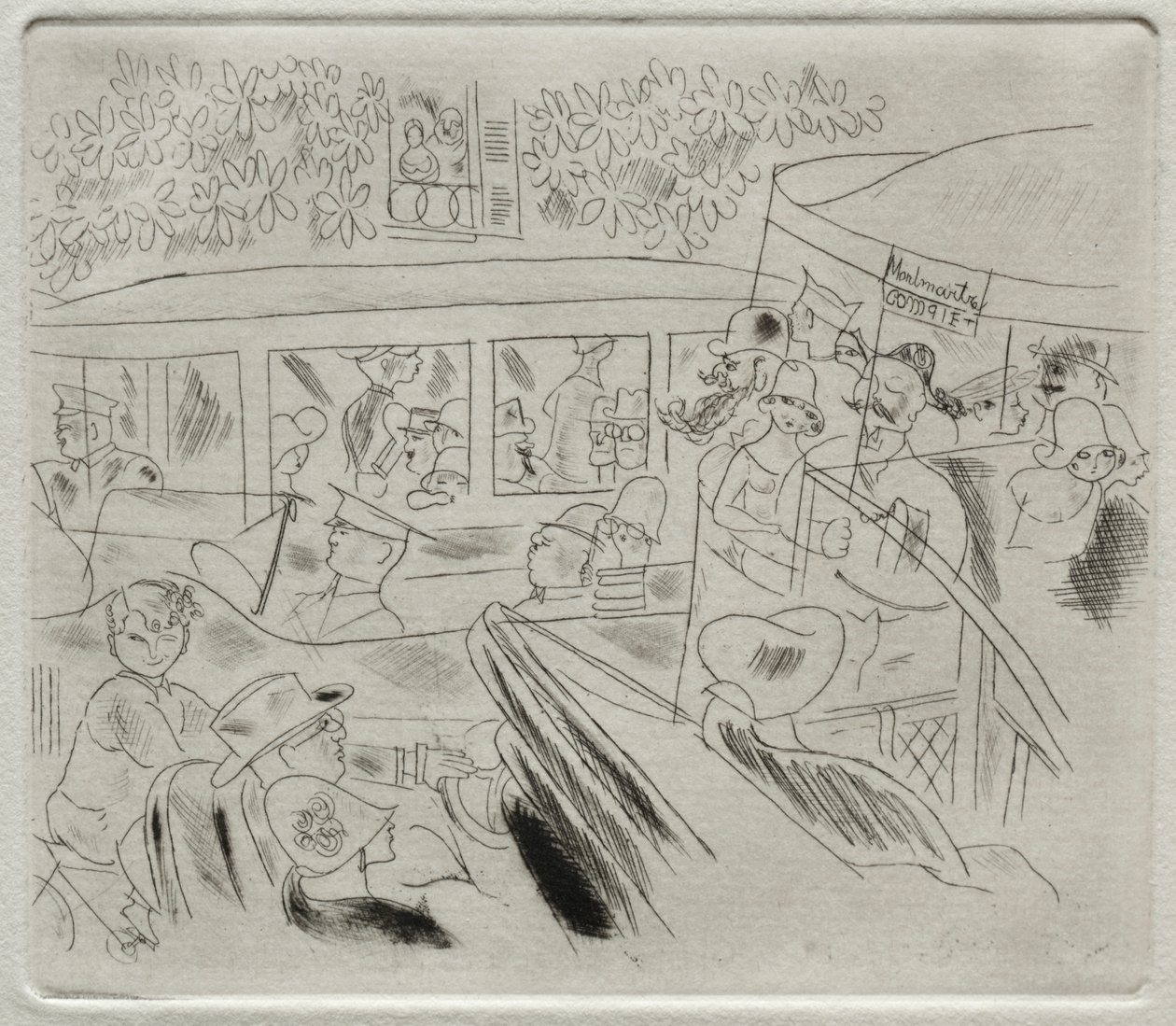 Traffic, Montmartre by Charles Laborde