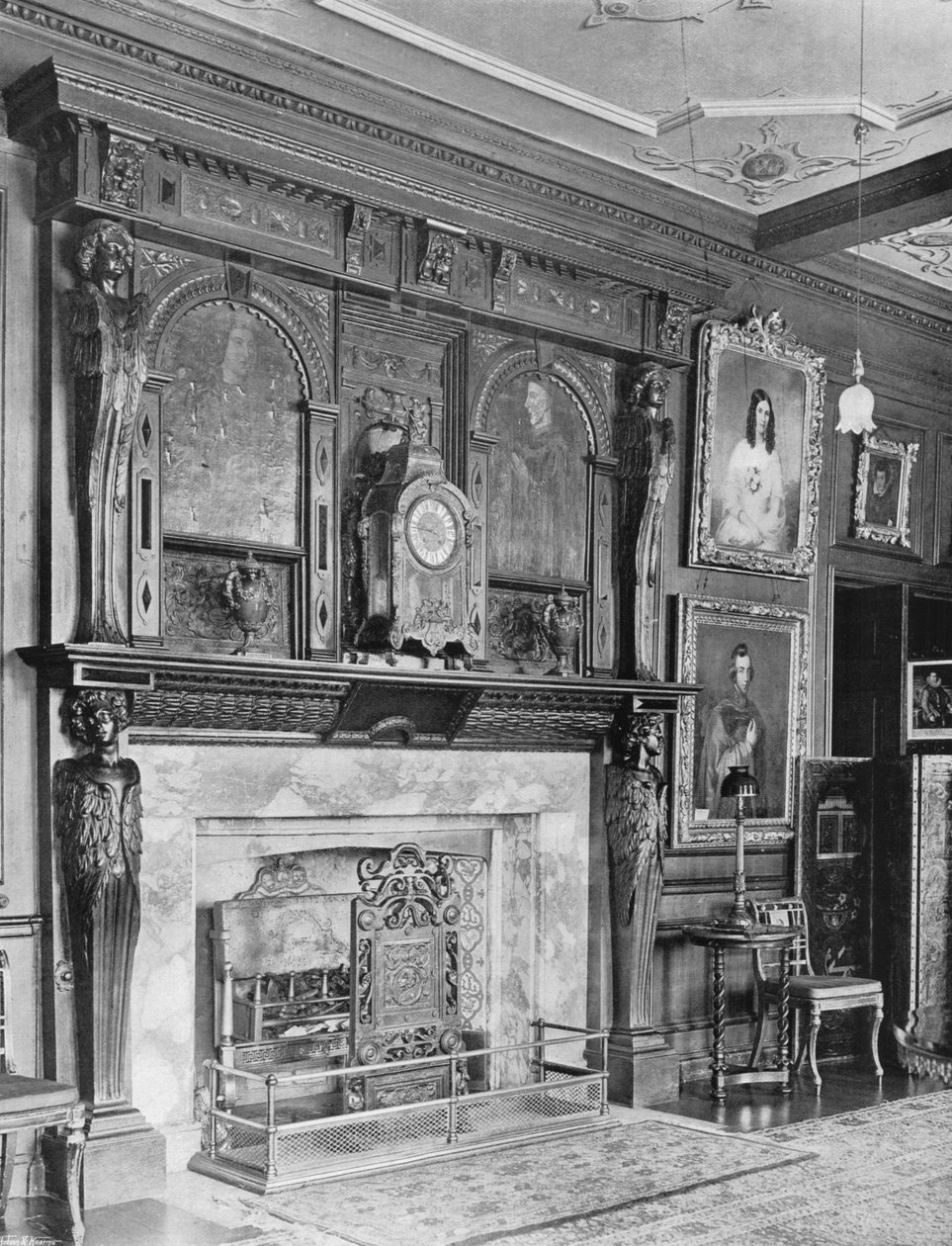 In the Oak Drawing-Room by Charles Latham