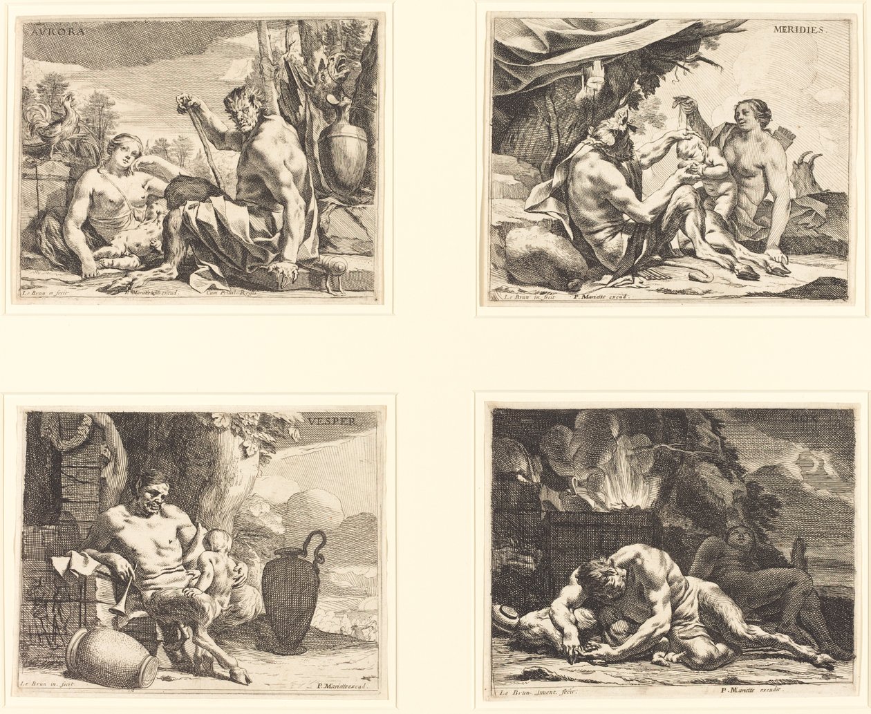 The Four Times of Day by Charles Le Brun