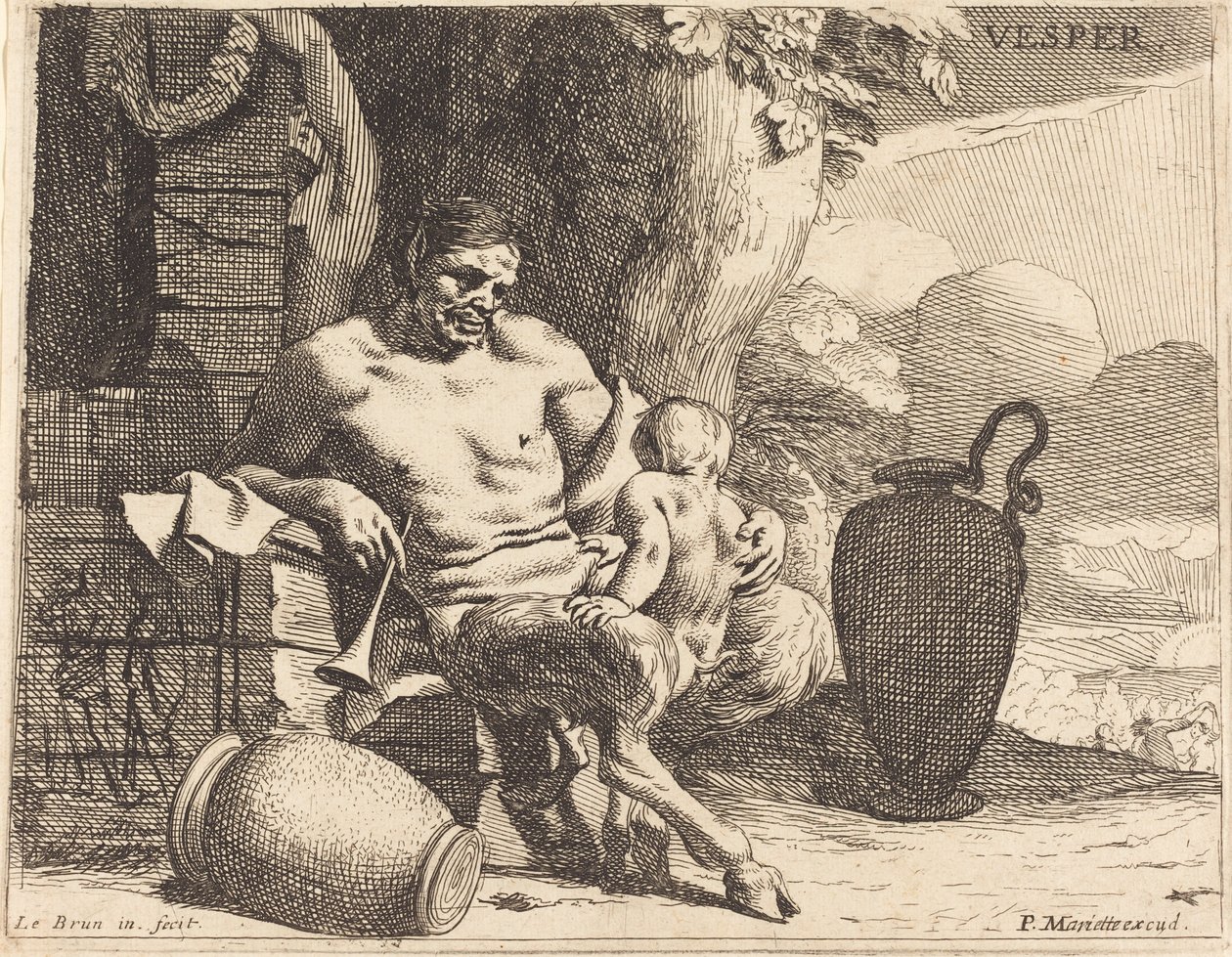 Vesper (Evening) by Charles Le Brun