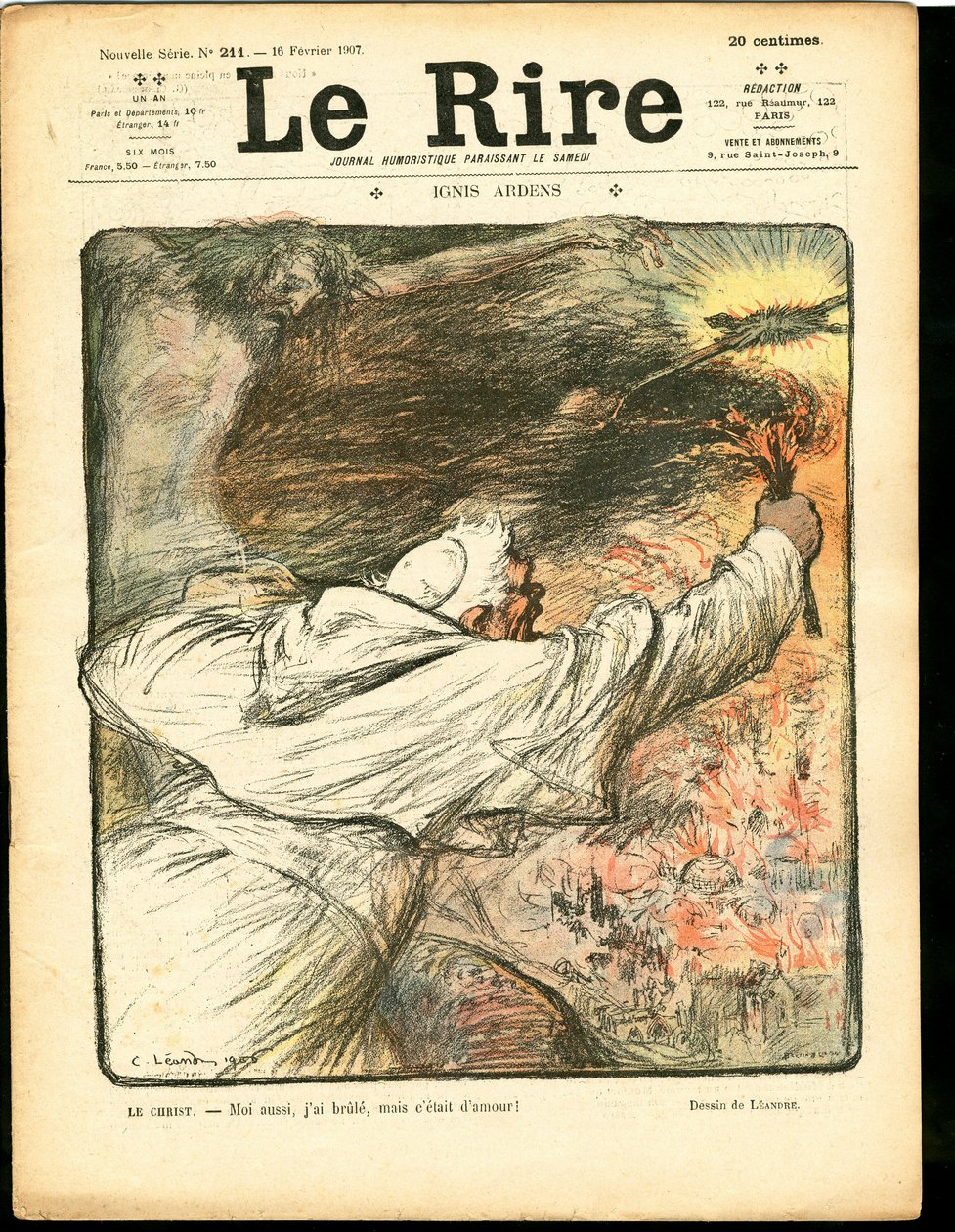 Cover of "The Laughter", Satirical in Colors by Charles Leandre
