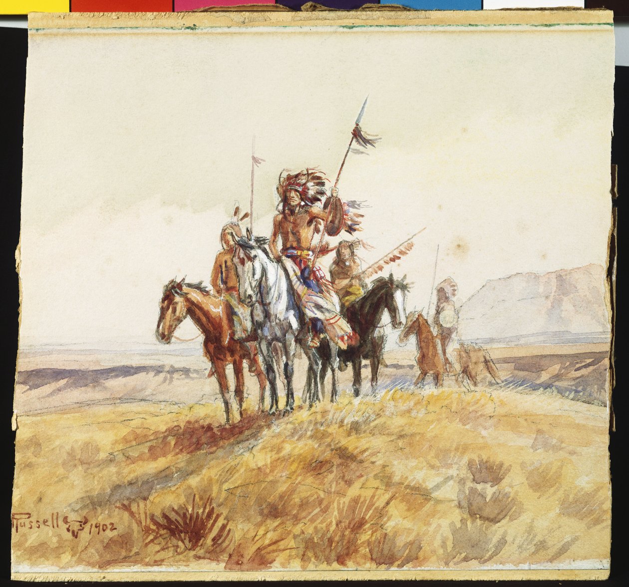 Indian War Party by Charles Marion Russell