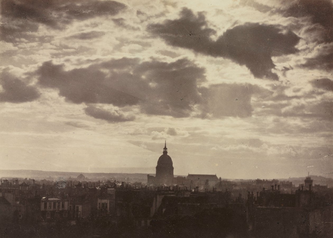 Untitled: Cloud Study with Les Invalides by Charles Marville
