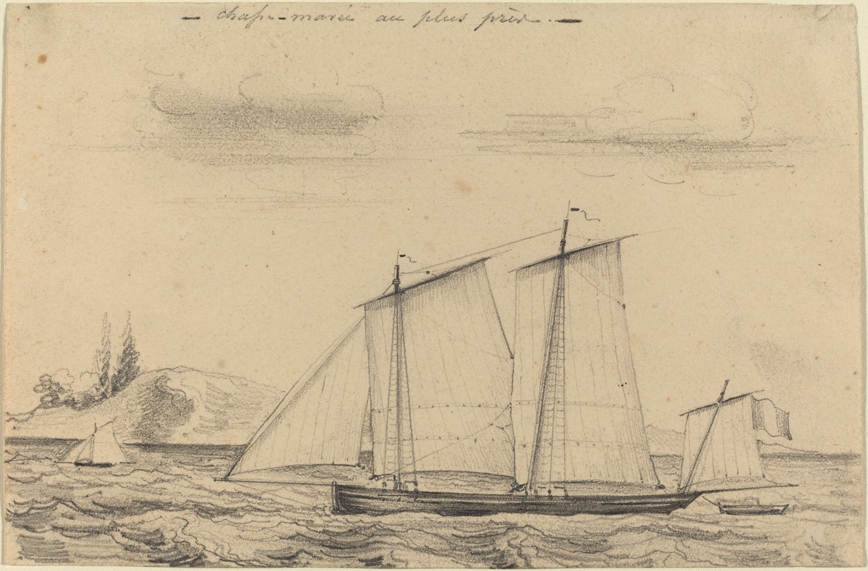 Chasse-maree au plus pres by Charles Meryon