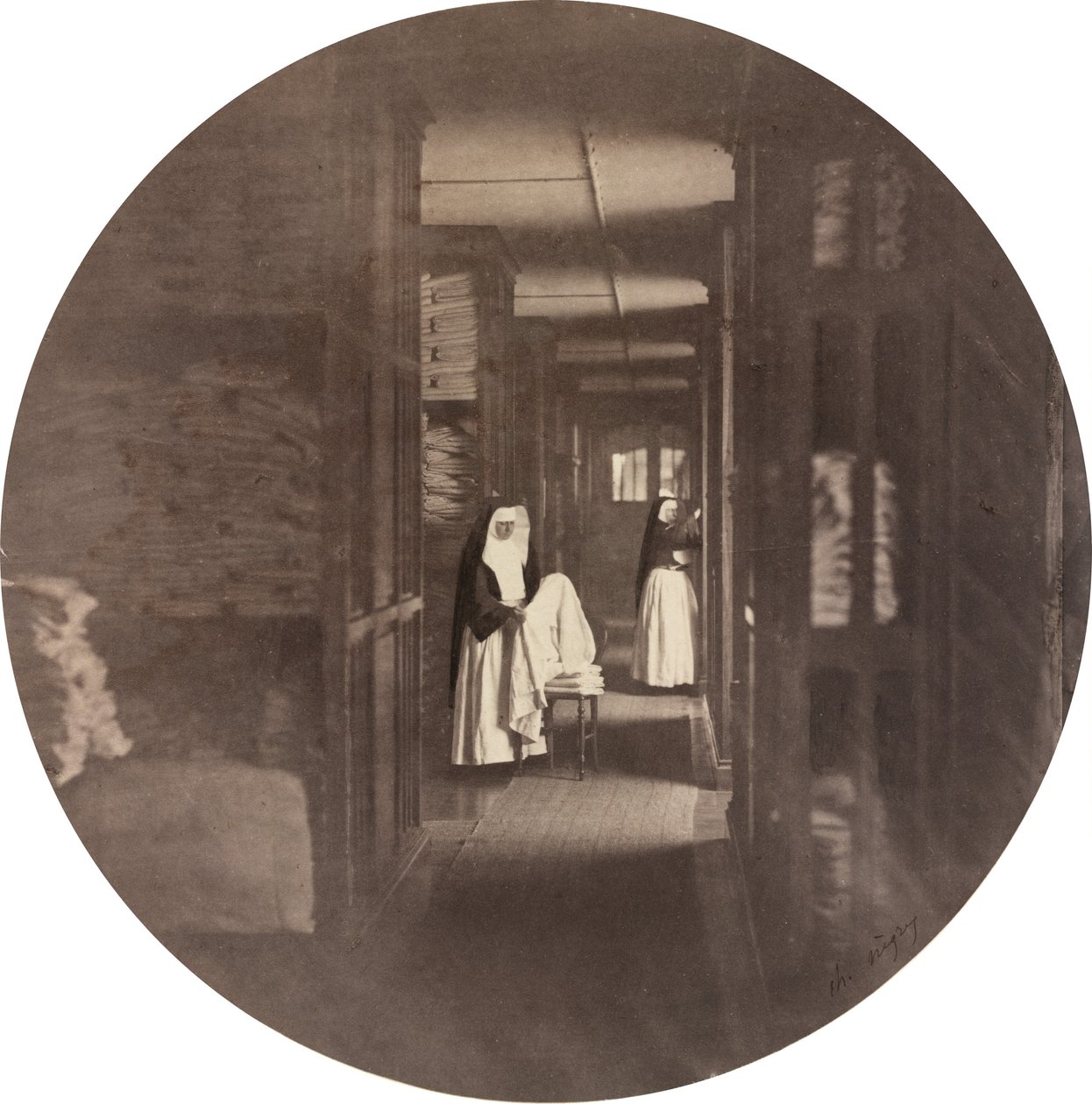 Imperial Asylum of Vincennes: the Laundry by Charles Nègre