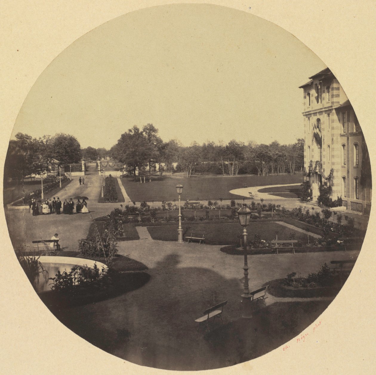The Asylum at Vincennes by Charles Nègre