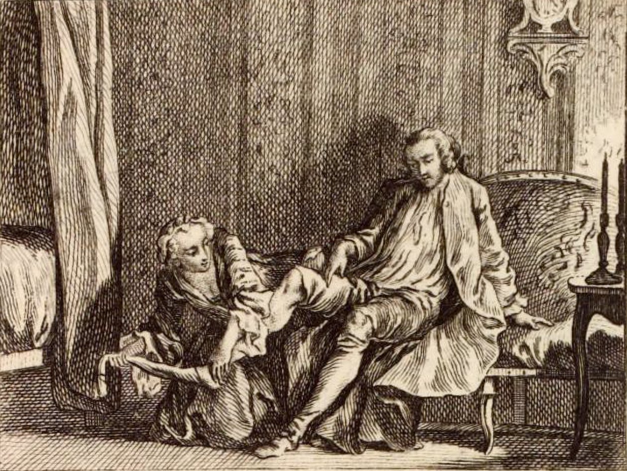 The Amorous Courtesan by Charles Nicolas Cochin