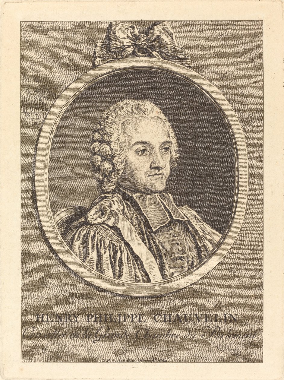 Henry Philippe Chauvelin by Charles Nicolas Cochin II