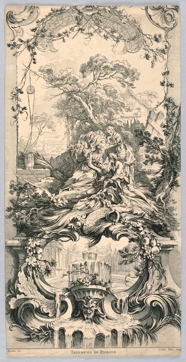 Triumph of Pomona by Charles Nicolas Cochin the younger