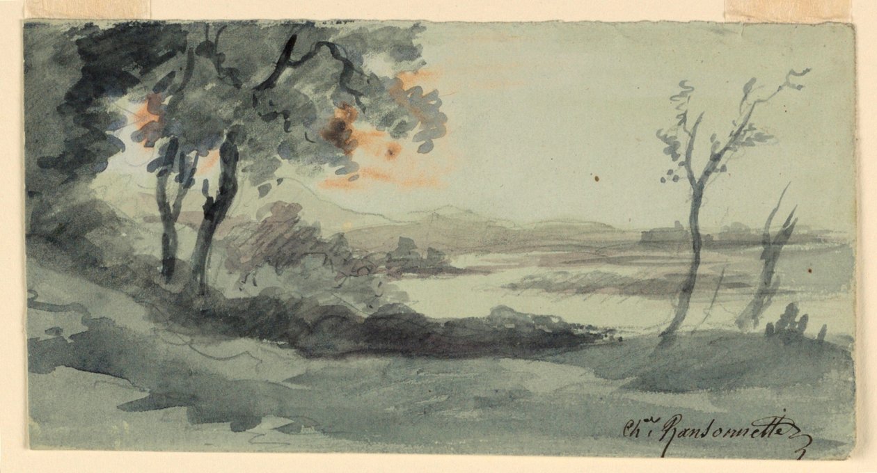 Banks of the Seine by Charles Nicolas Ransonnette