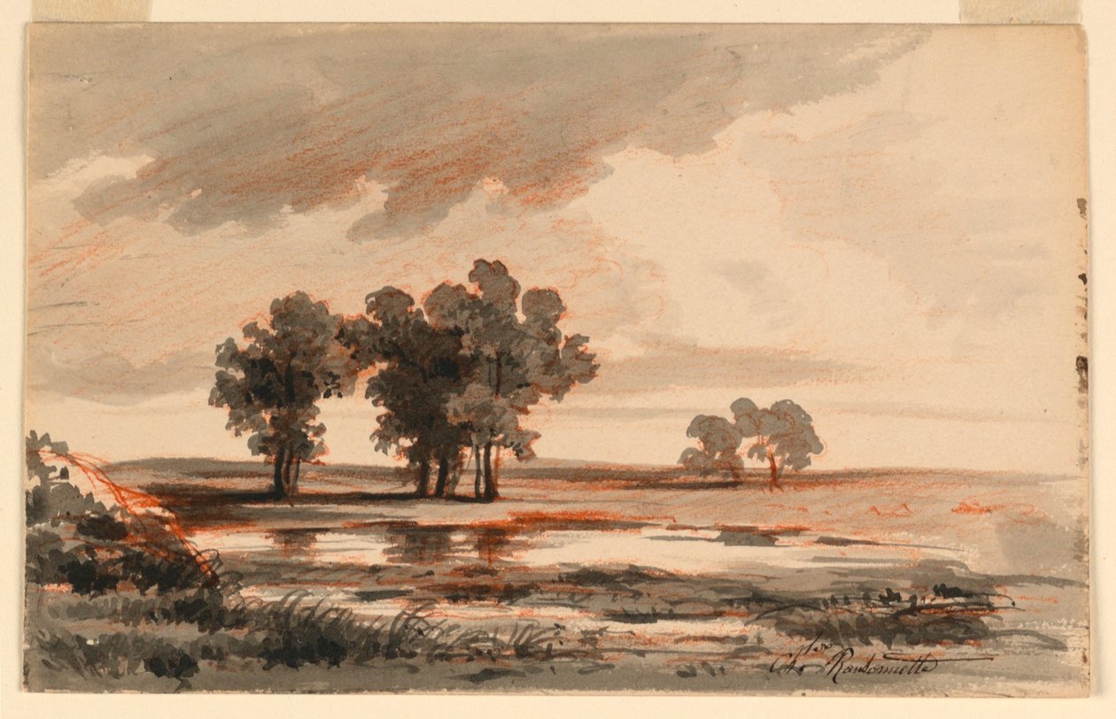 Landscape by Charles Nicolas Ransonnette