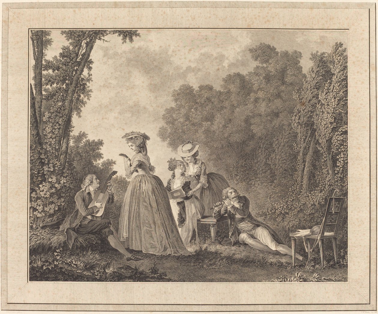 The Pleasant Concert by Charles Nicolas Varin after Nicolas Lavreince