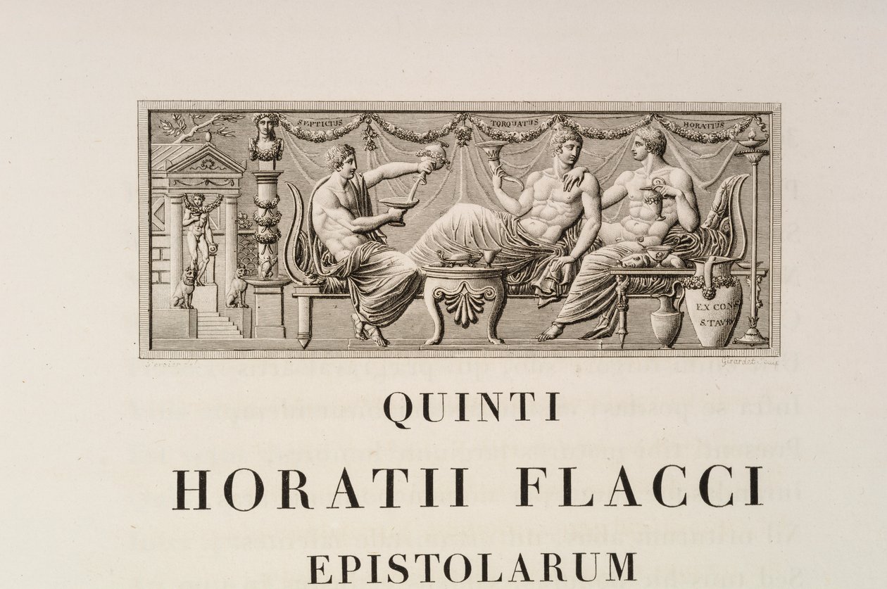 Page from Quintus Horatius Flaccus by Charles Percier