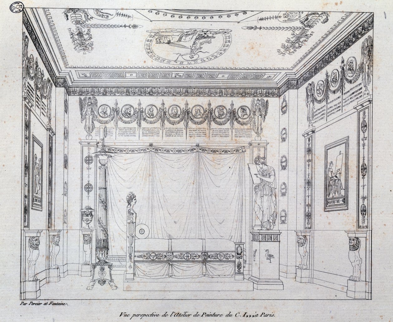 Painting Studio for CI by Charles Percier