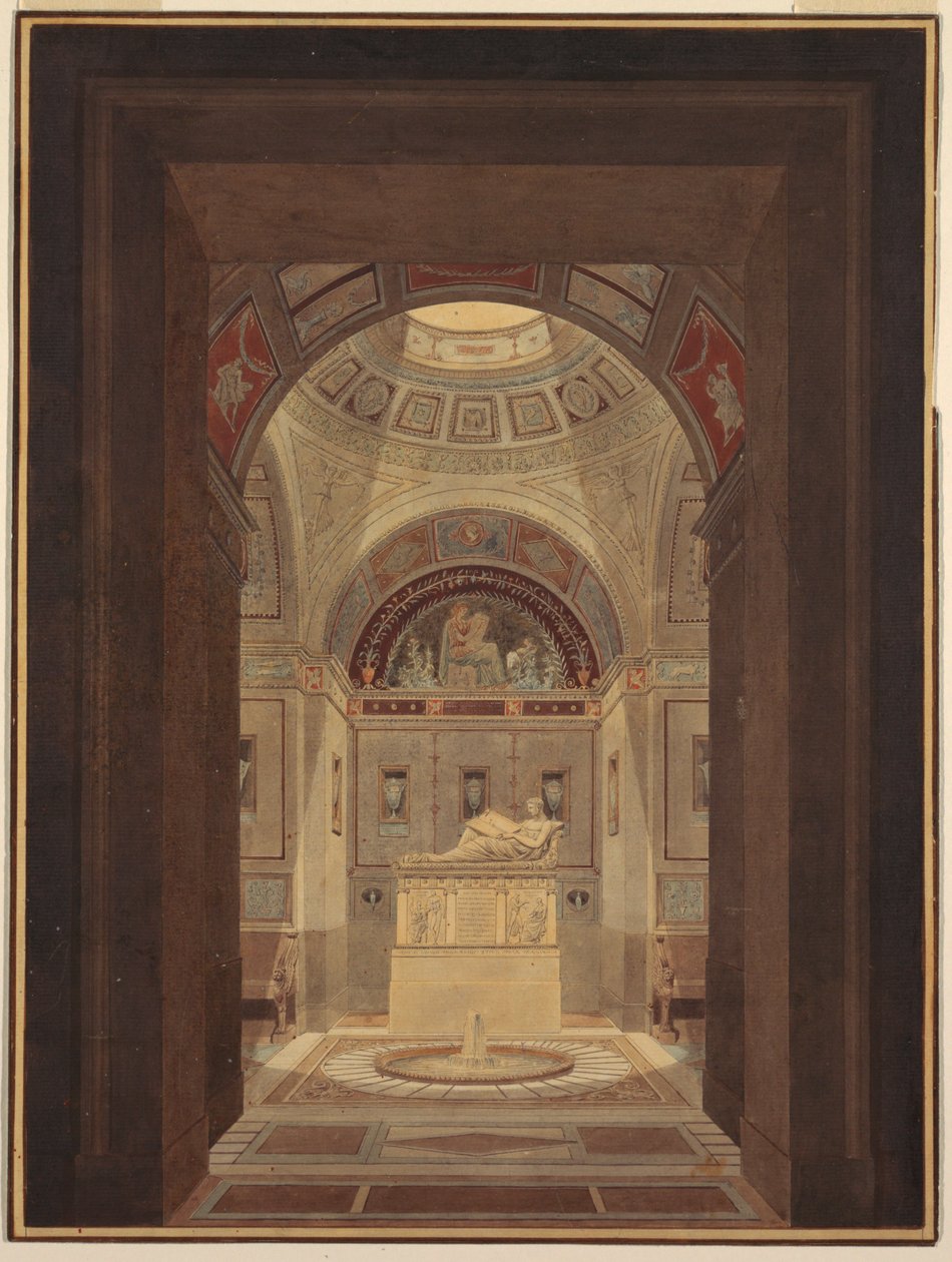 Sepulchral Chamber by Charles Percier