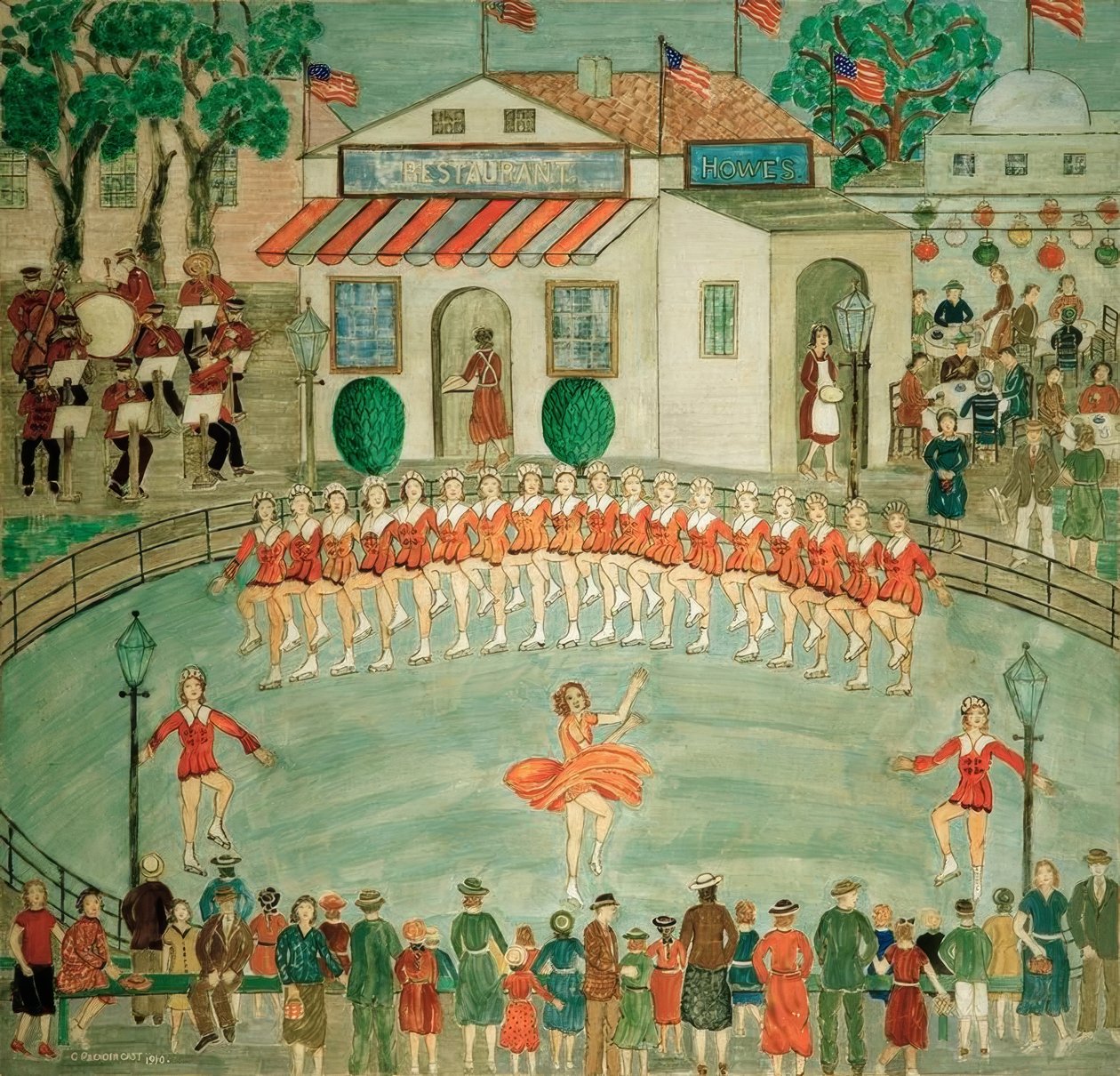 Skaters at the World’s Fair by Charles Prendergast