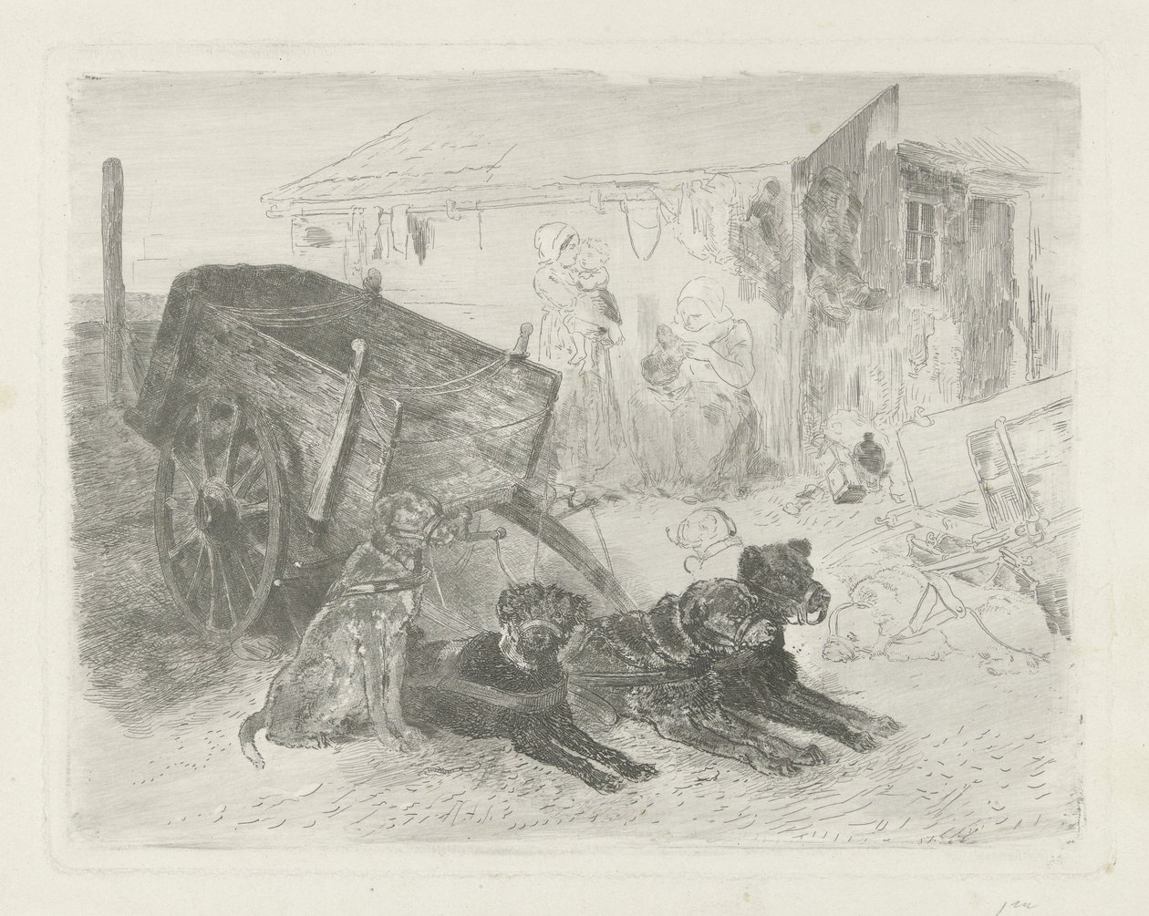 The Dog Cart by Charles Rochussen