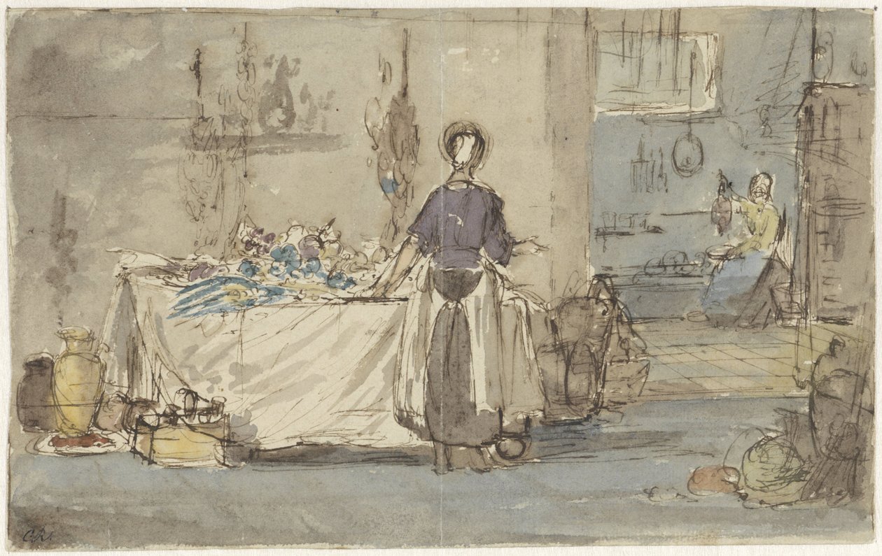 Kitchen Interior by Charles Rochussen