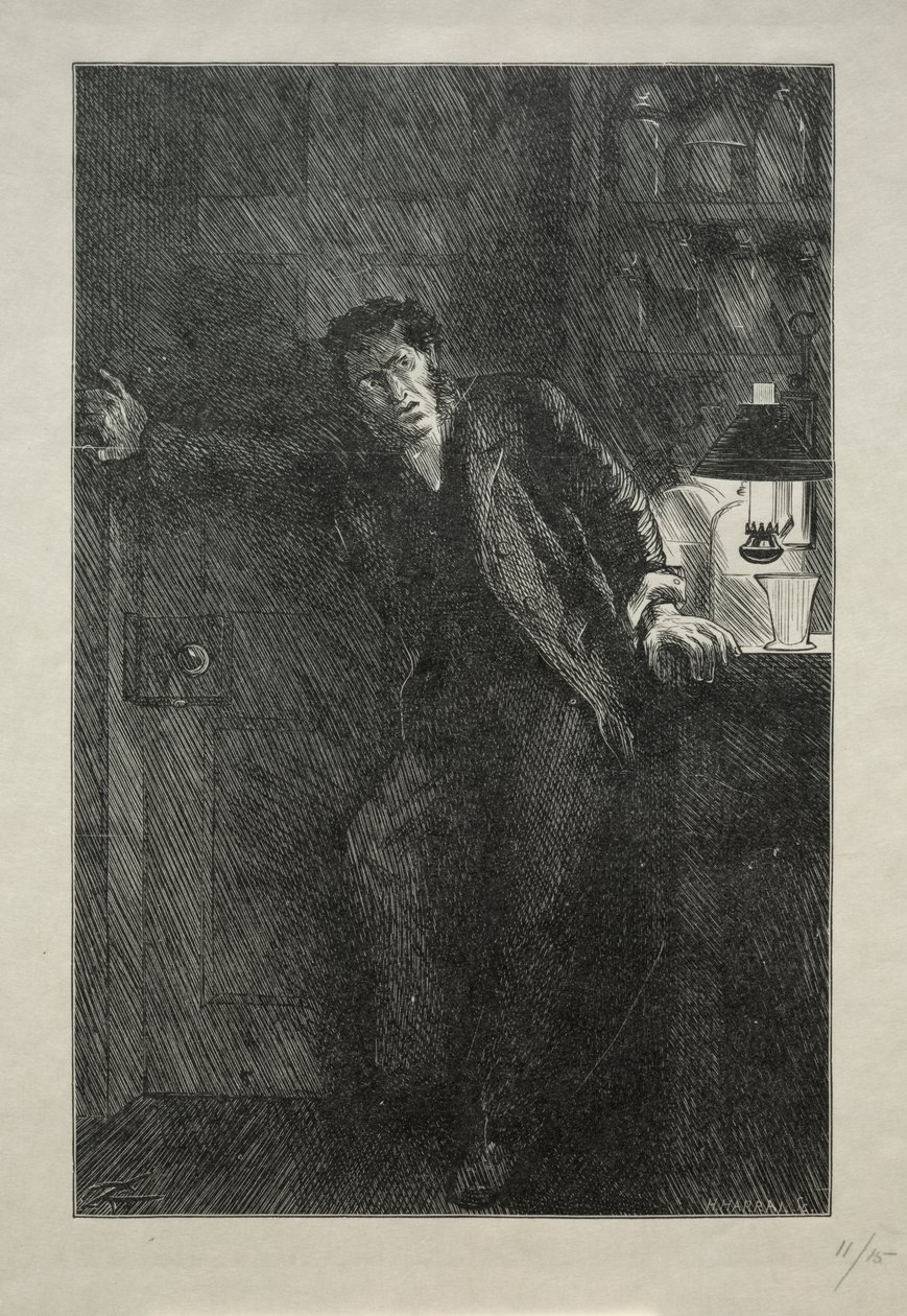 The Coat with the Fur Lining by Charles Samuel Keene