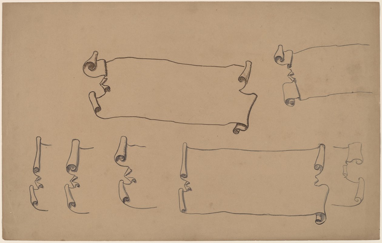 Sketches for a Scroll by Charles Sprague Pearce