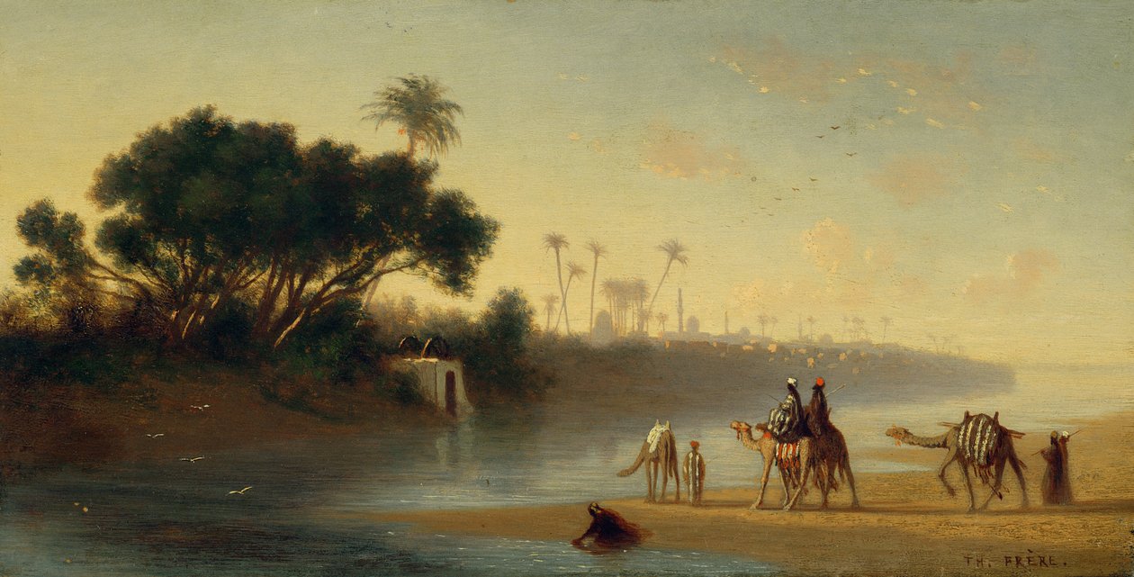 The River Nile in Cairo by Charles Theodore Frere