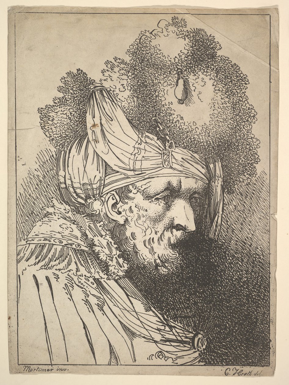 Oriental Head by Charles Theodosius Heath