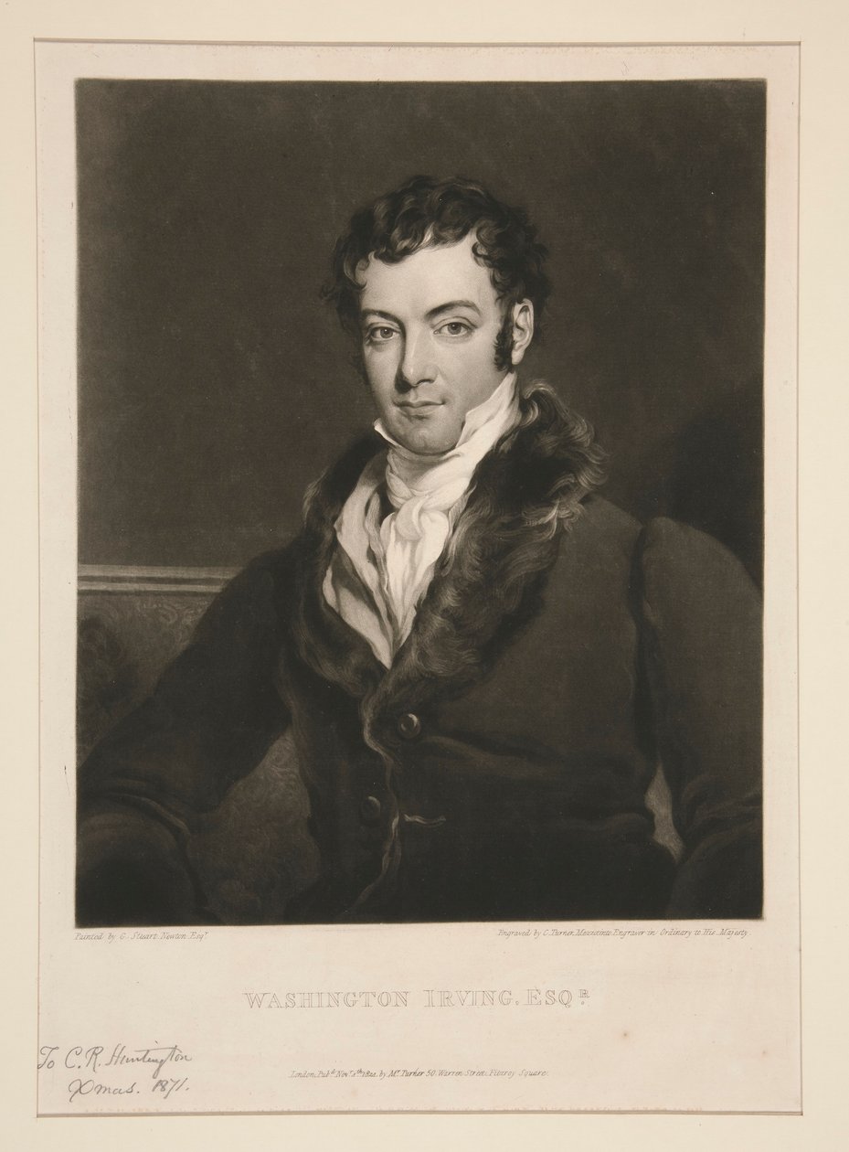 Washington Irving, Esq. by Charles Turner