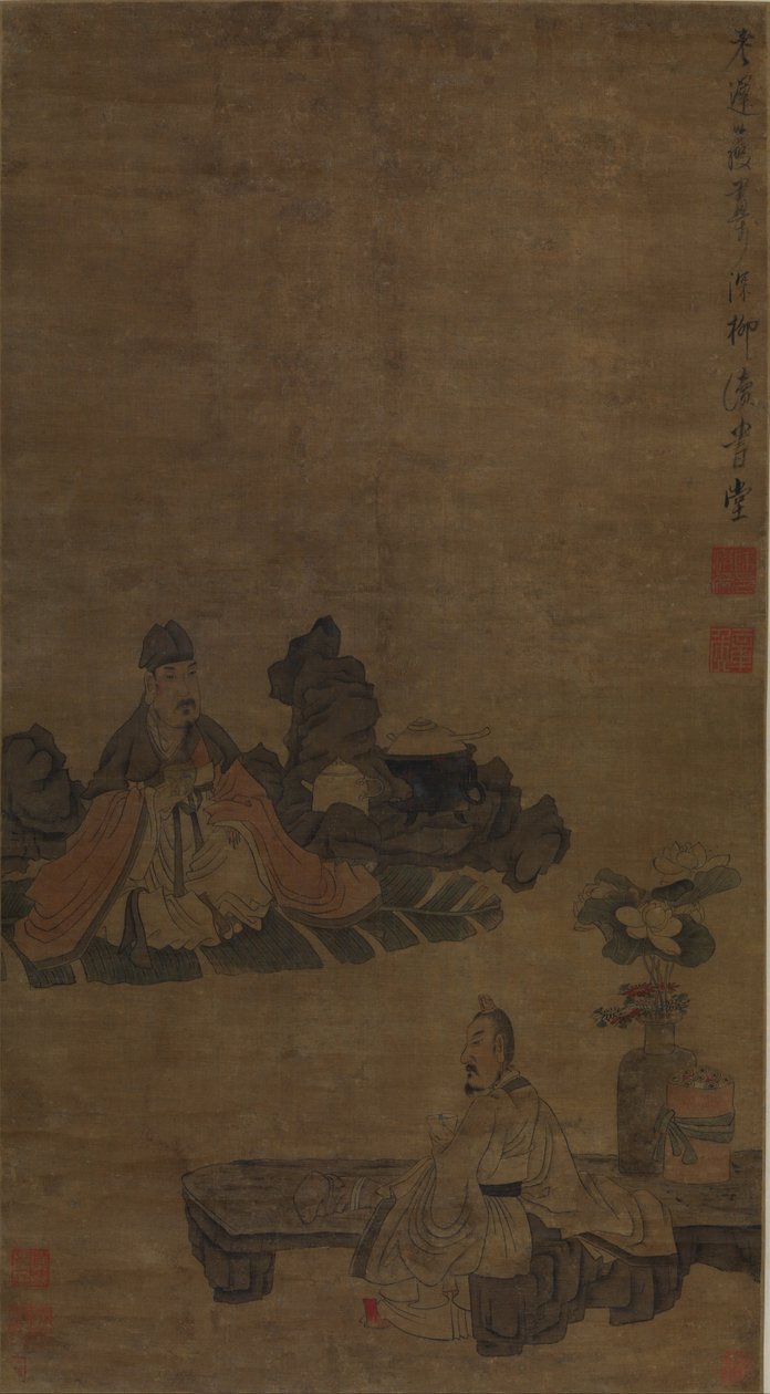 Tasting Tea by Chen Hongshou