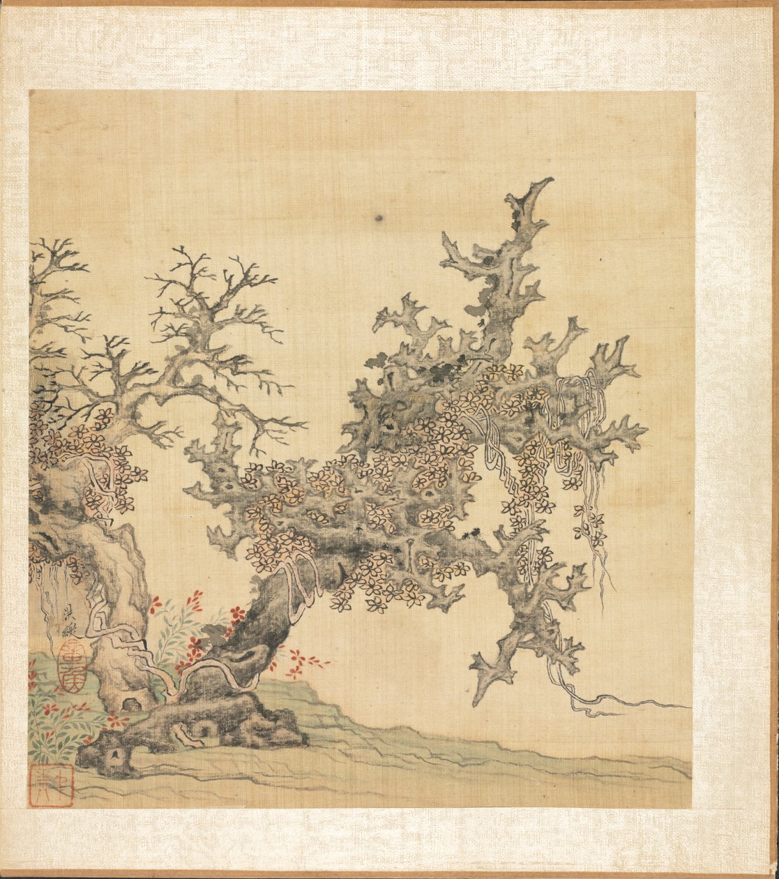 Paintings after Ancient Masters: An Ancient Tree by Chen Hongshou