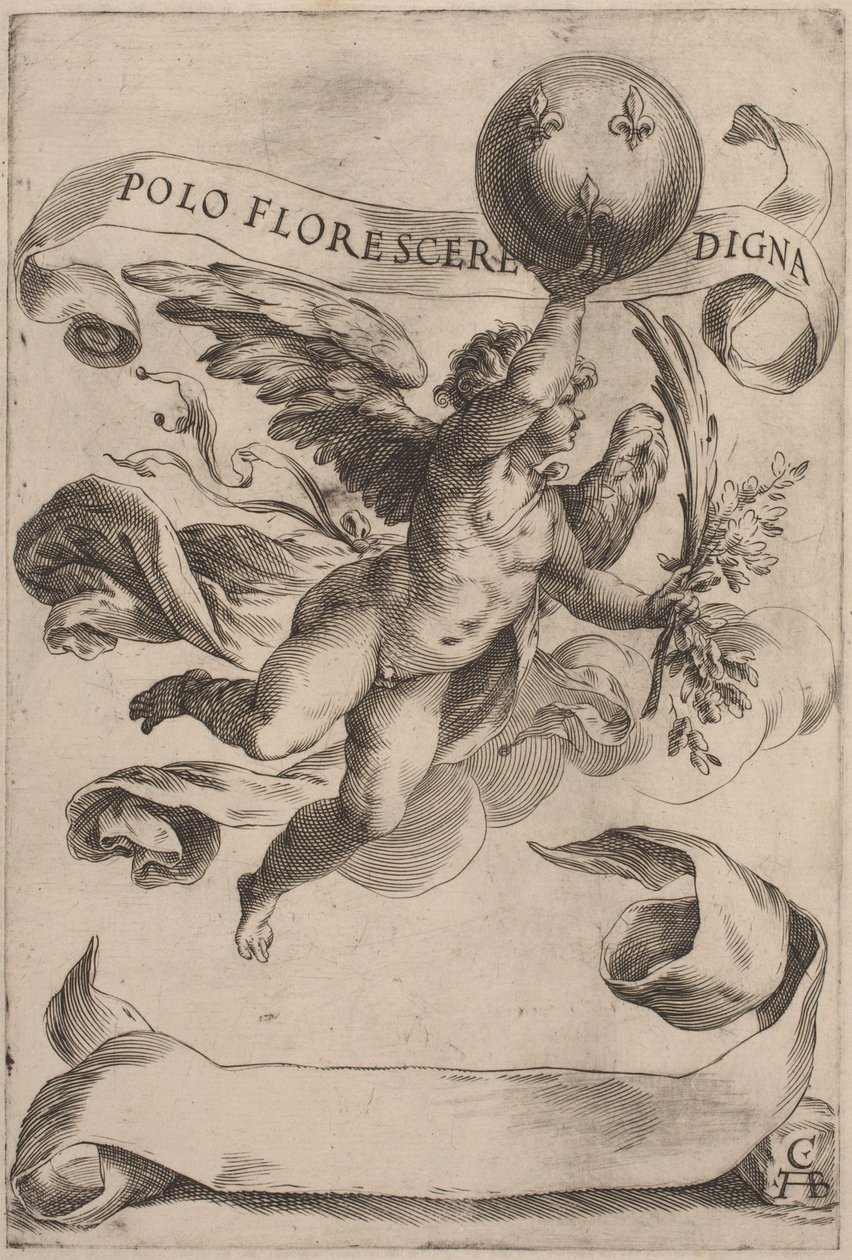 Genius with the Medici Coat-of-Arms by Cherubino Alberti