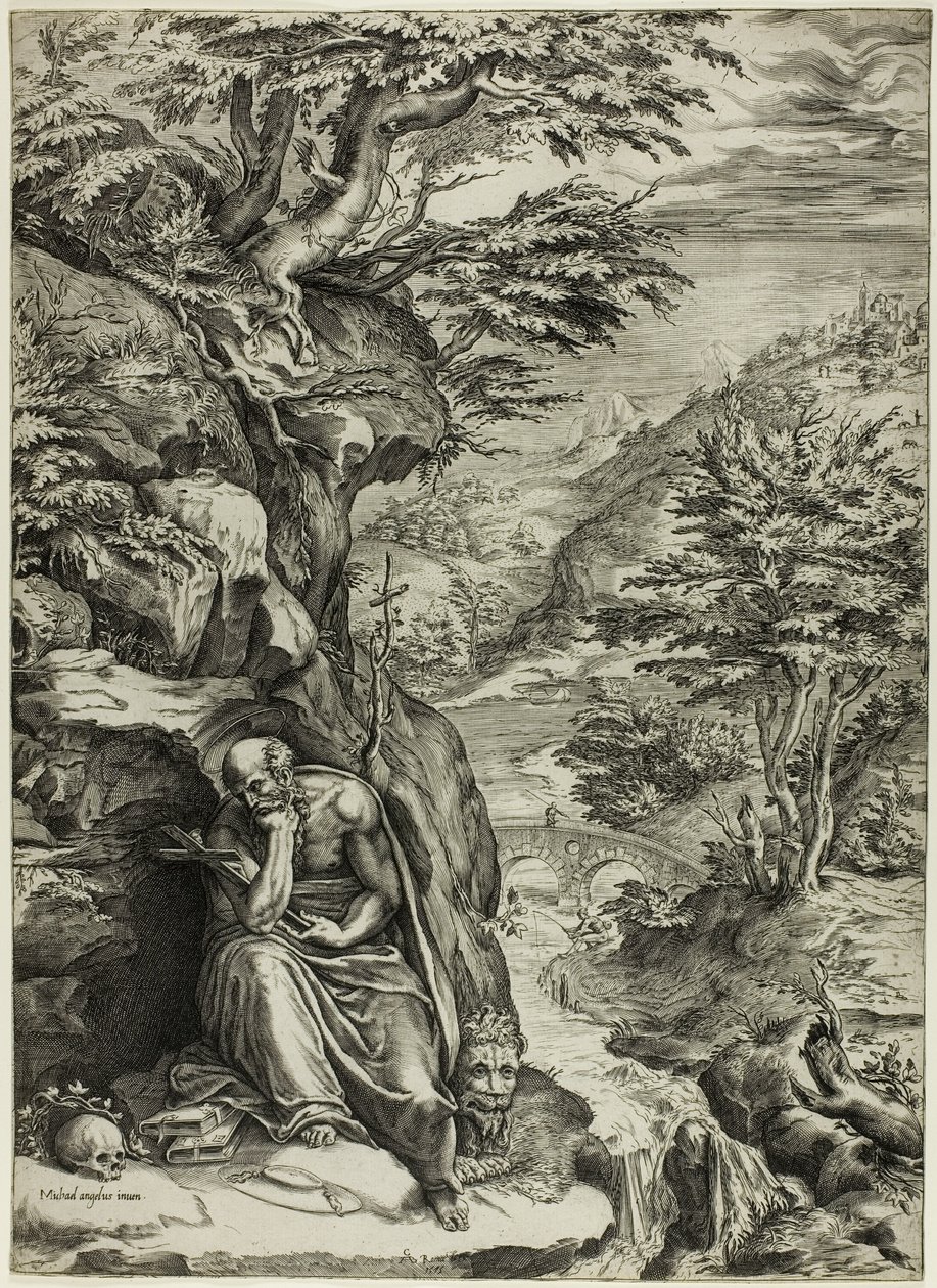 Saint Jerome in the Desert by Cherubino Alberti