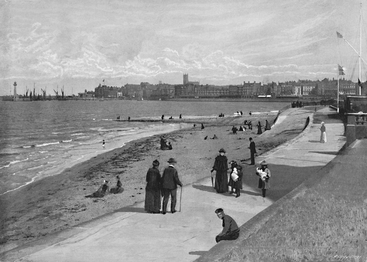 Margate, from Royal Crescent, c1896 by Chester Vaughan