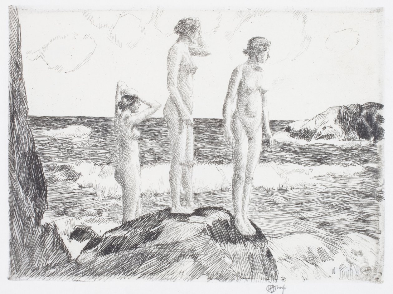Deep Sea Bathers by Childe Frederick Hassam