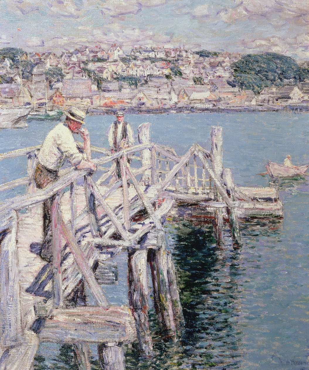 Dock Scene, Gloucester by Childe Frederick Hassam