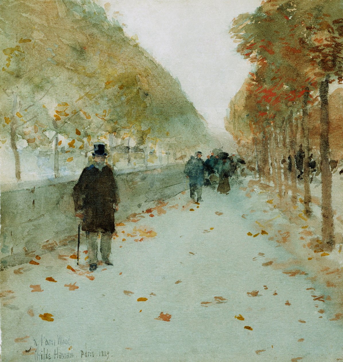 Quai du Louvre by Childe Frederick Hassam