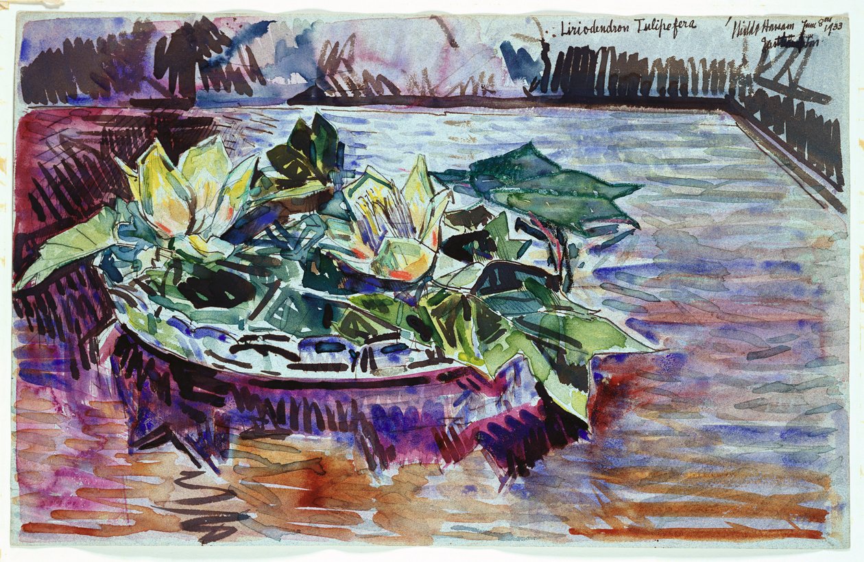 Tulips in a Bowl by Childe Frederick Hassam