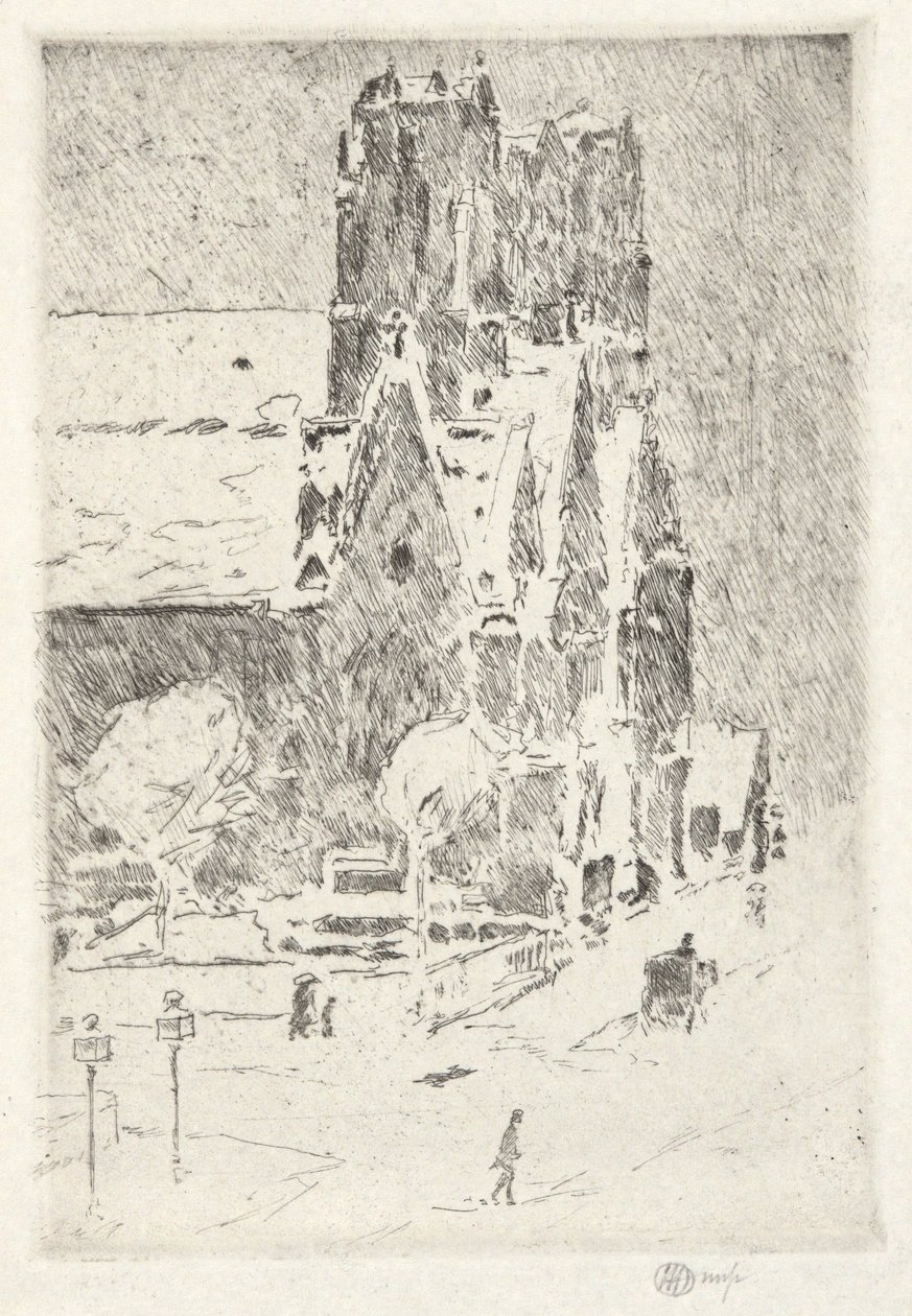 Calvary Church in Snow by Childe Hassam