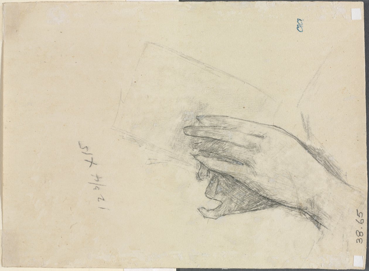 Hands Holding a Book by Childe Hassam
