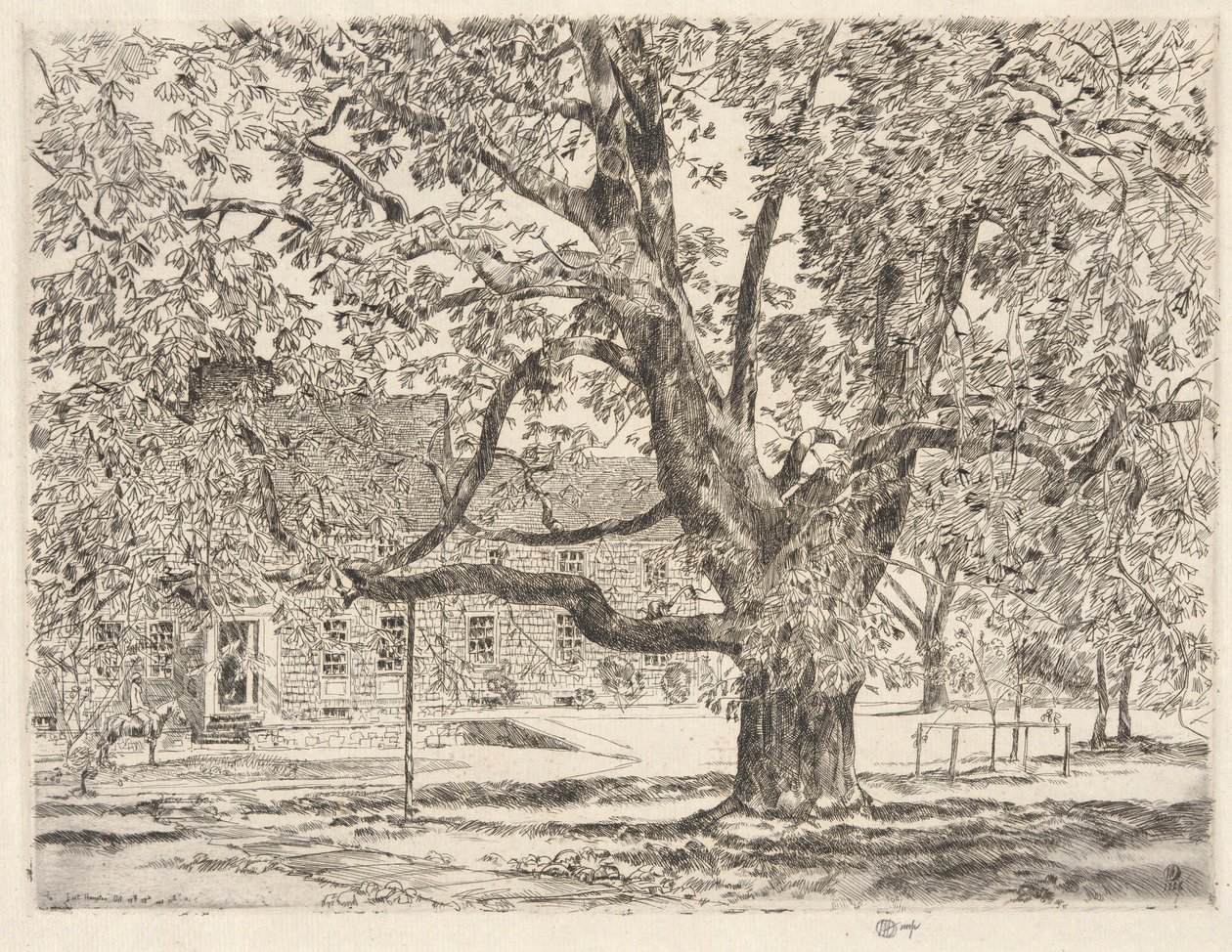 The Big Horse Chestnut Tree, Easthampton by Childe Hassam