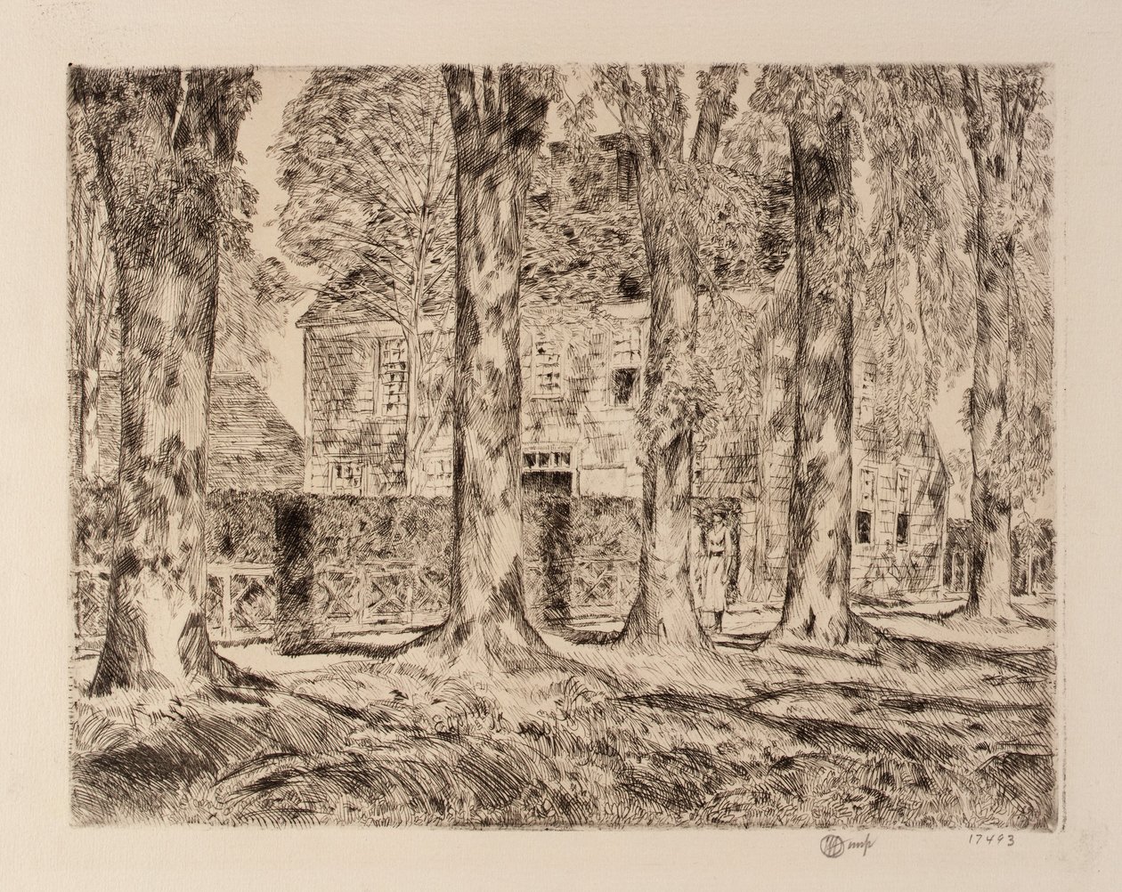 The Village Elms, Easthampton by Childe Hassam