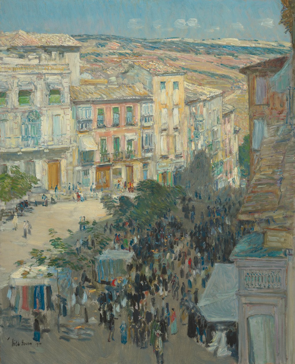 View of a Southern French City by Childe Hassam