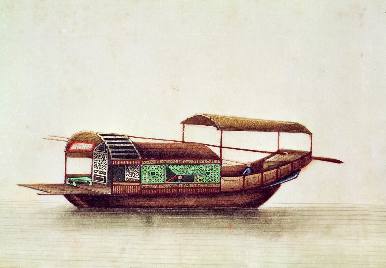 A Sampan, Qianlong Period by Chinese School