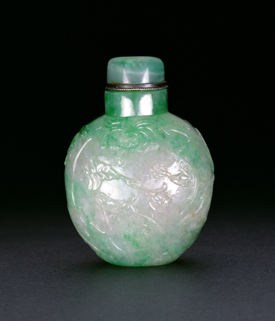 Flask Decorated with Pheasants and a Butterfly, c.1780-1850 by Chinese School
