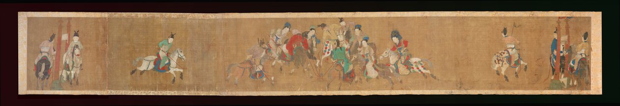 Playing Polo in the Spring Breeze by Chinese School