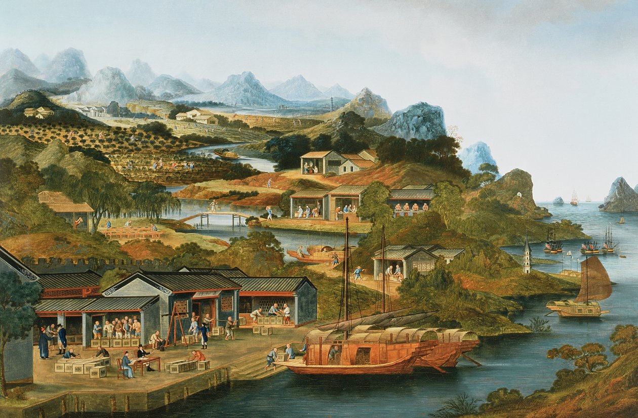 The China Tea Trade by Chinese School