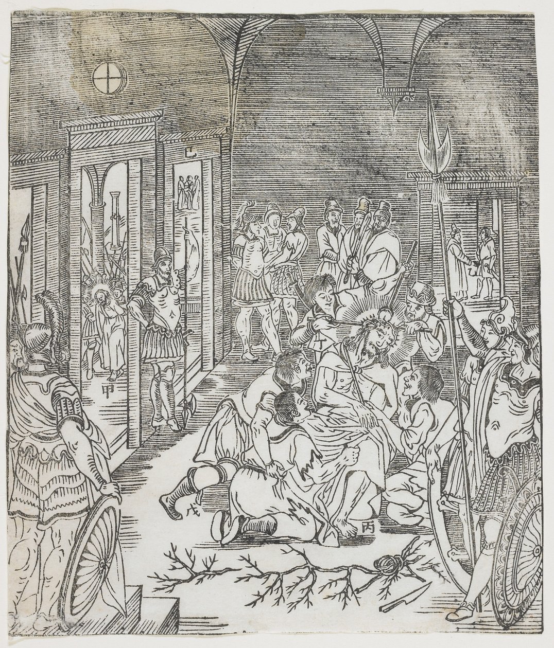 The Mocking of Christ, 1637 by Chinese School