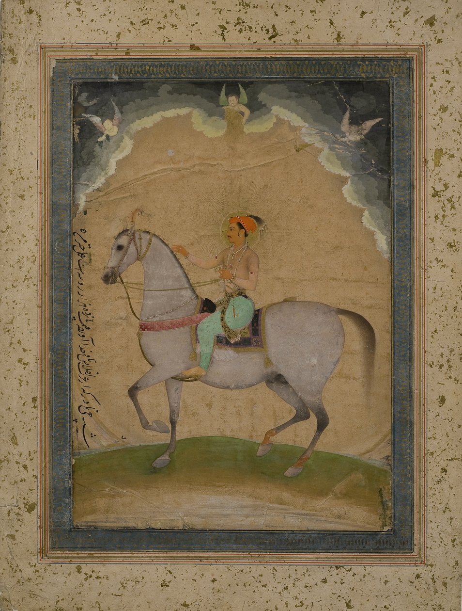 An Equestrian Portrait of Prince Dara Shikoh as a Young Man, 1640 by Chitarman
