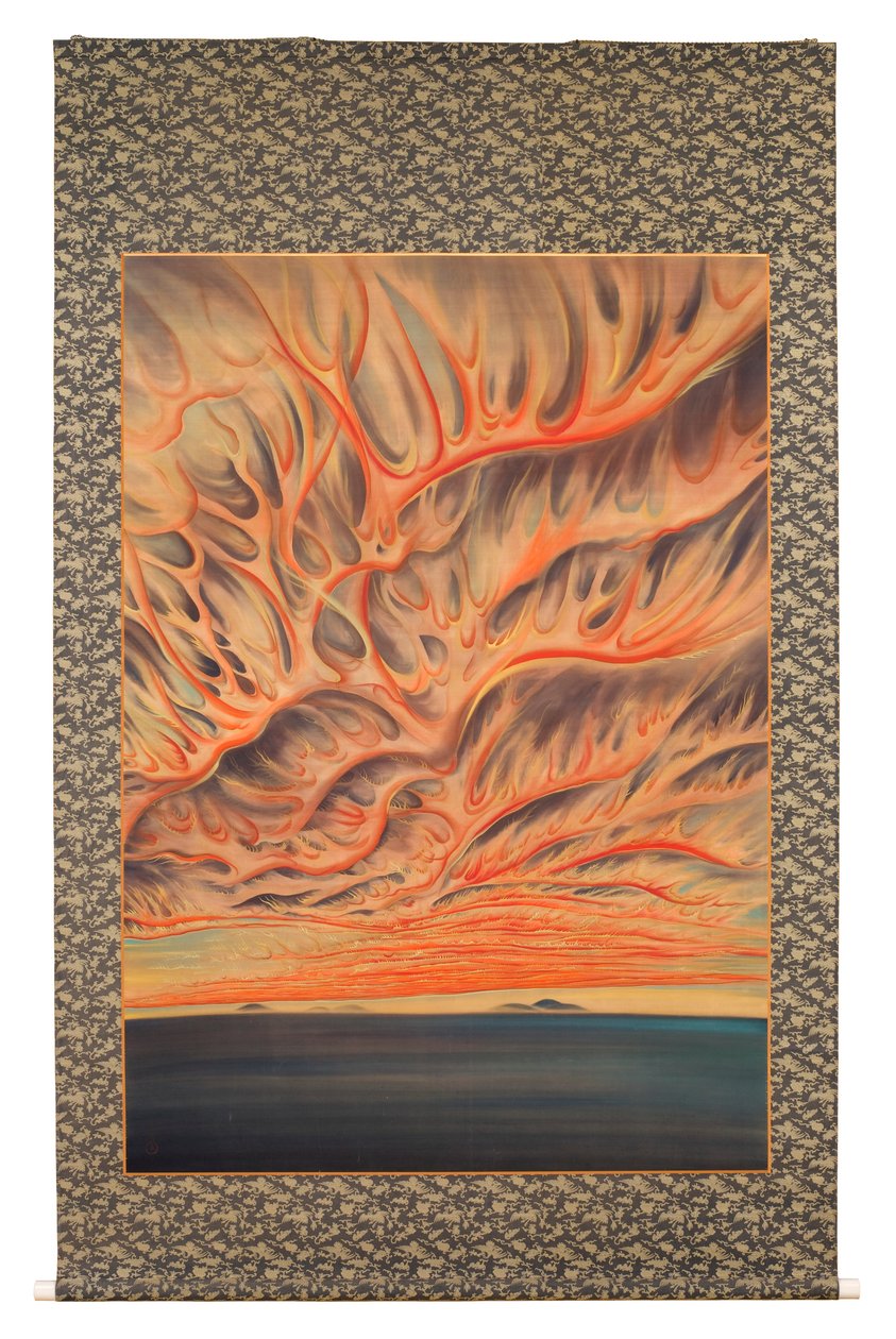 Setting Sun of Sacramento Valley by Chiura Obata