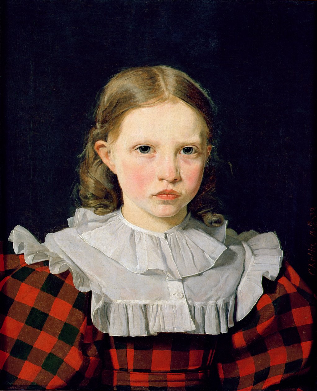 Portrait of Adolphine Kobke by Christen Schjellerup Købke