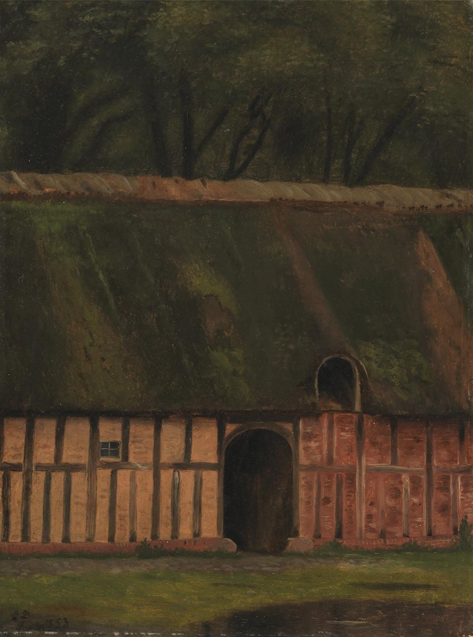 A Half-Timbered Building at Krabbesholm by Christen Dalsgaard